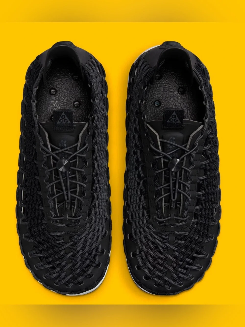Nike ACG Black and White Woven Trail Sneaker